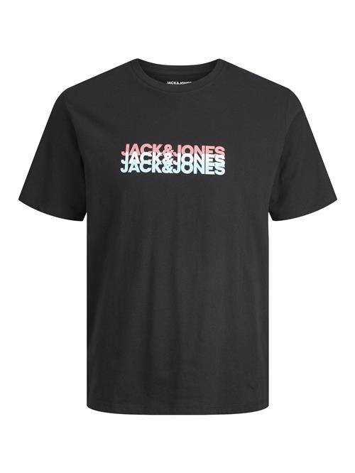 JACK & JONES Bluser & t-shirts 'JWHCYBER'  mint / eosin / sort / hvid