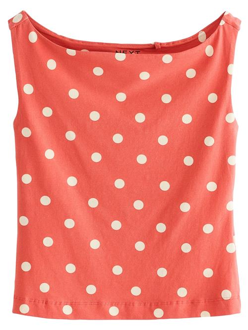 Next Overdel  orangerød / offwhite