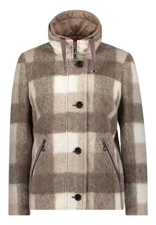 Amber & June Overgangsjakke  taupe / mudderfarvet / greige / hvid