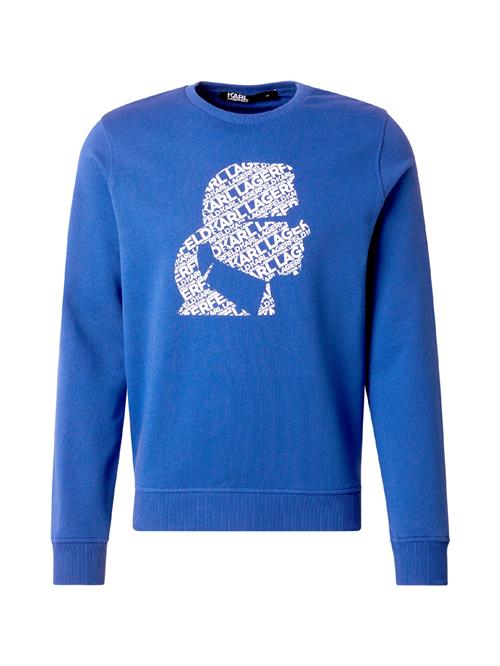 Karl Lagerfeld Sweatshirt  royalblå / hvid