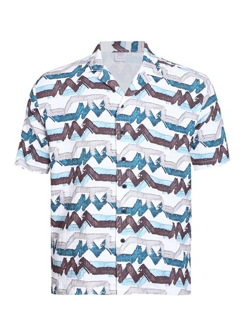 Campus Sutra Skjorte 'Tamera'  lyseblå / grå / aubergine / offwhite