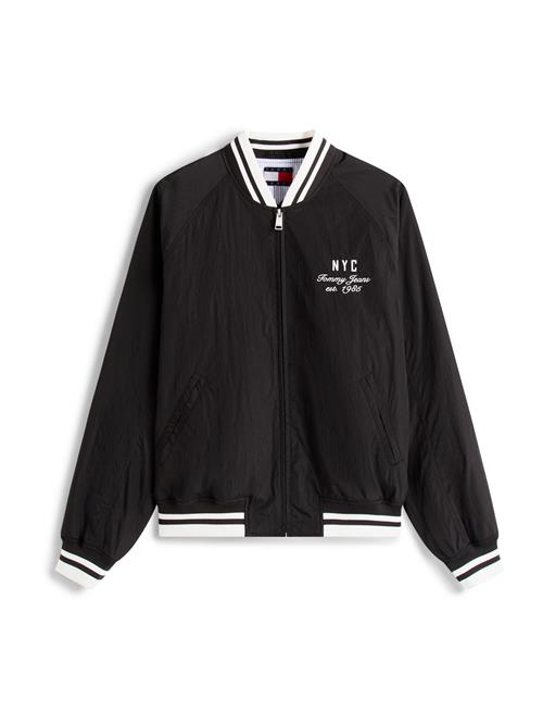 Tommy Jeans Overgangsjakke  sort / hvid