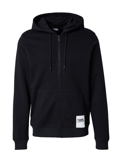 Karl Lagerfeld Sweatjakke  natblå / hvid