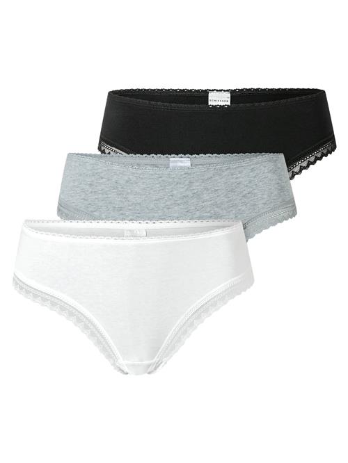 SCHIESSER String 'Modern Multipacks'  grå-meleret / sort / hvid