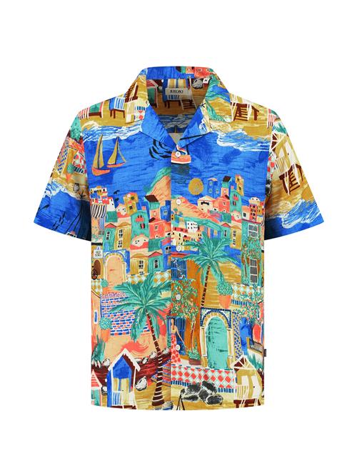 Shiwi Skjorte 'Island'  blå / gul / grøn / orange