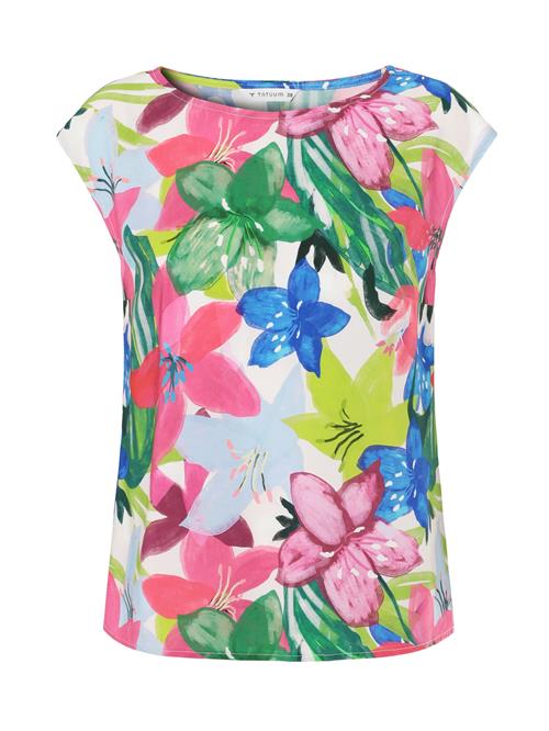 TATUUM Bluse 'Afeli'  blå / lysegrøn / fuchsia / hvid
