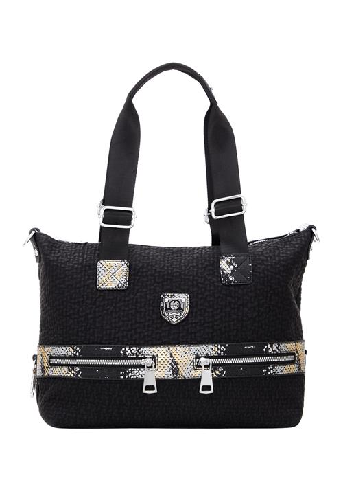 faina Skuldertaske  gul / sort / hvid