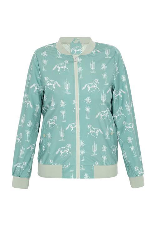 swirly Overgangsjakke  mint / pastelgrøn / offwhite