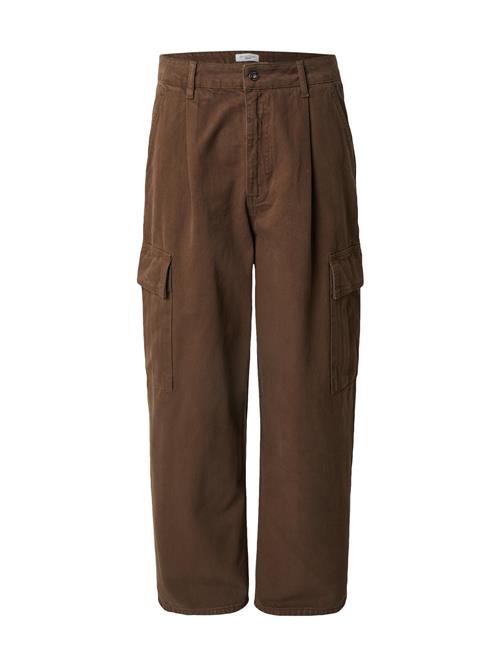 TRAPP Bukser med lægfolder  brun