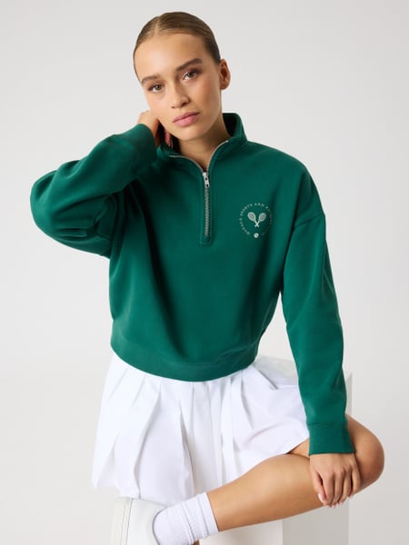 Björn Borg Borg Halfzip Sweatshirt Grøn, XXL