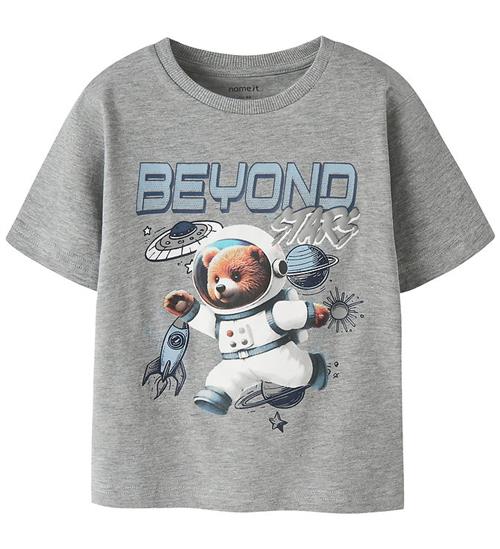 Name It T-shirt - NmmDifus - Grey Melange