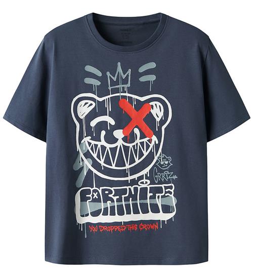 Name It T-shirt - NkmFrans - Vintage Indigo/Fortnite