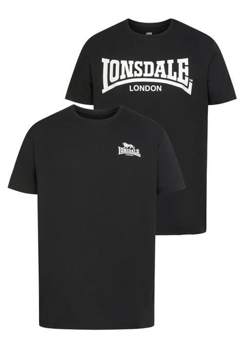 LONSDALE Bluser & t-shirts 'Piddinghoe'  sort / hvid