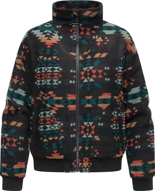 Ragwear Overgangsjakke 'Toscia Ikat'  lyseblå / smaragd / pastelorange / sort