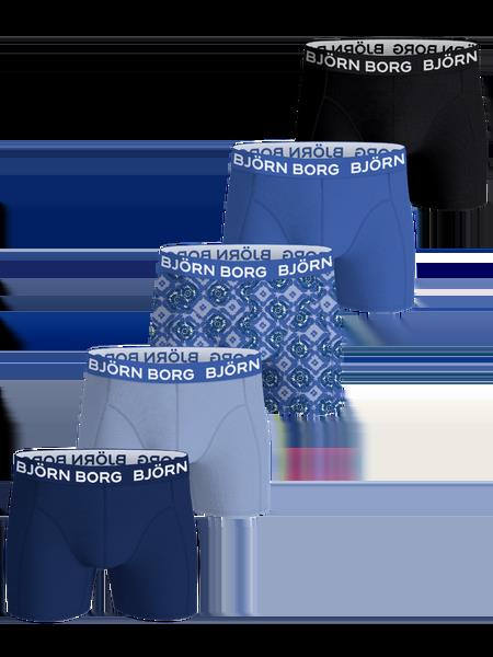 Björn Borg Cotton Stretch Boxers 5-pack Sort, XL