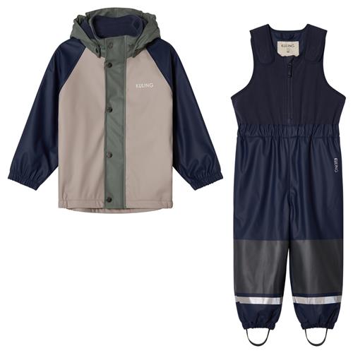 Kuling Ottawa Foret Regnsæt Taupe/navy/light Green Blocking Taupe/Navy/Light Green Blocking 110/116 cm Rain Marineblå  110/116 cm  unisex