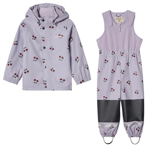 Kuling Ottawa Foret Regnsæt Violet Cherry Violet Cherry 134/140 cm Rain Lilla  134/140 cm  unisex
