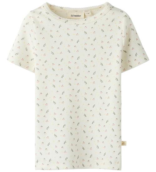 Lil' Atelier T-shirt - NmfGago - Coconut Milk/Small Flower
