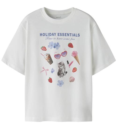 Name It T-shirt - NkfVotea - Cloud Dancer/Holiday Essentials