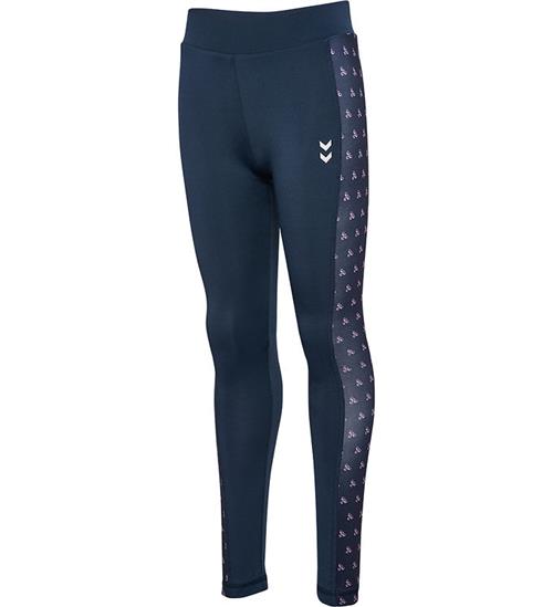 Hummel Leggings - hmlJR - Mix Mid Waist - Black Iris
