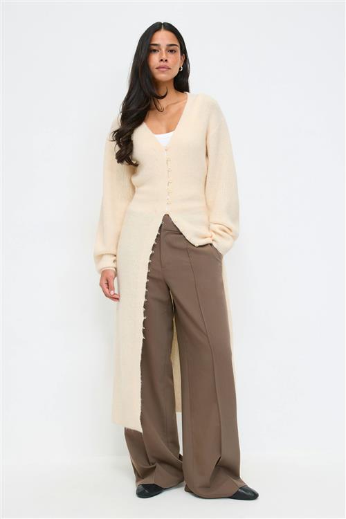 Gina Tricot - Shaped knitted dress - Strikkjoler - Gul - L - Dame