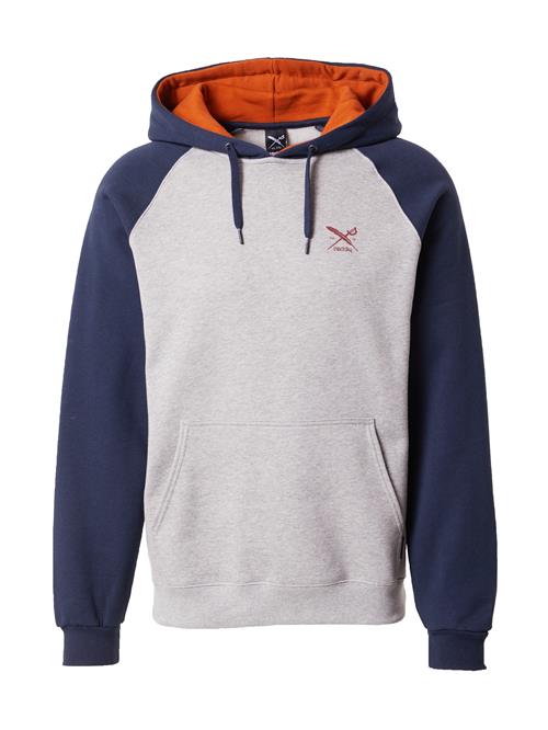 Iriedaily Sweatshirt 'De College'  navy / grå-meleret / mørkeorange / carminrød
