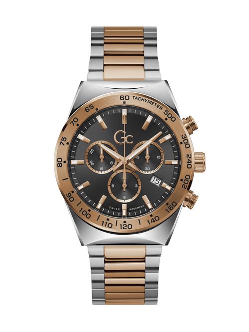 Gc Analogt ur 'Clubhouse'  guld / sort / sølv