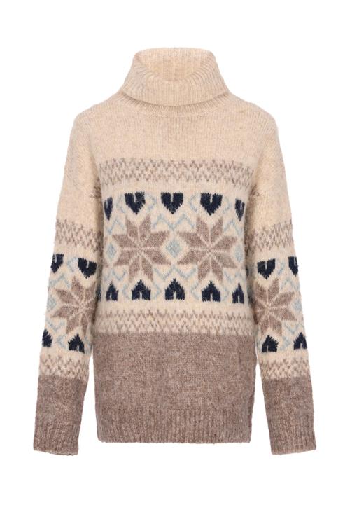 usha BLUE LABEL Pullover i overstørrelse  beige / creme / blå / sort