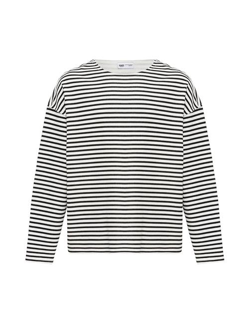 VAMOS CLO Bluser & t-shirts  ecru / sort