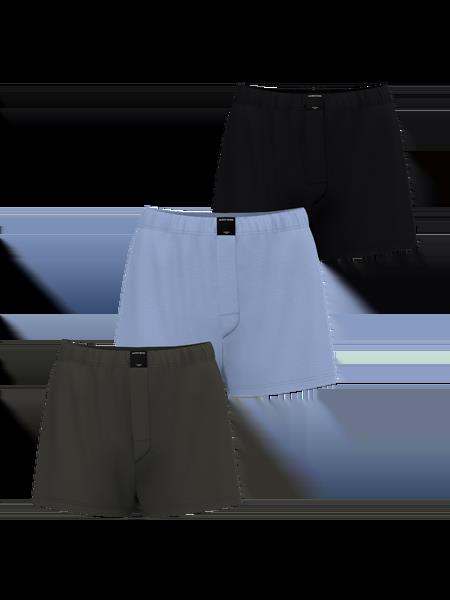 Björn Borg Cotton Stretch Jersey Boxer Shorts 3-pack Sort, XS