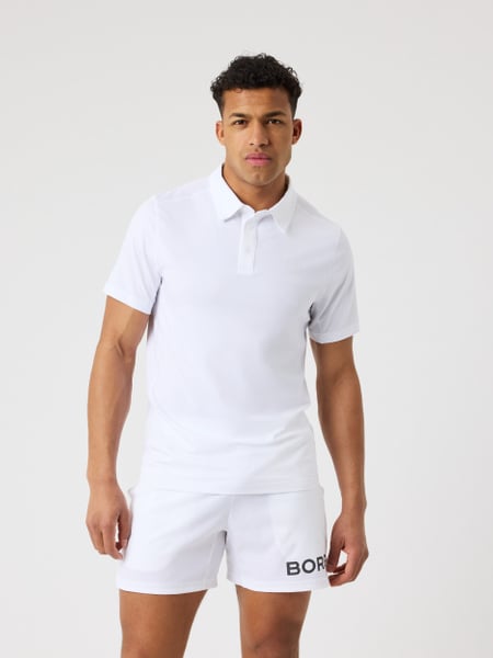 Björn Borg Borg Sports Polo Shirt Hvid, XXL