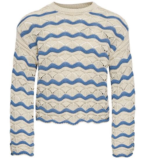 Kids Only Bluse - Strik - KogDonna - Birch/Riveira