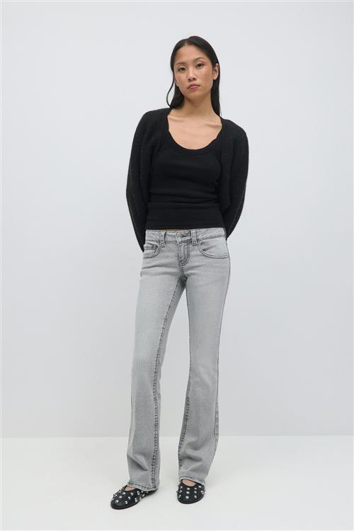 Gina Tricot - Y2k low bootcut jeans - Flare & bootcut jeans - Grå - 38 - Dame
