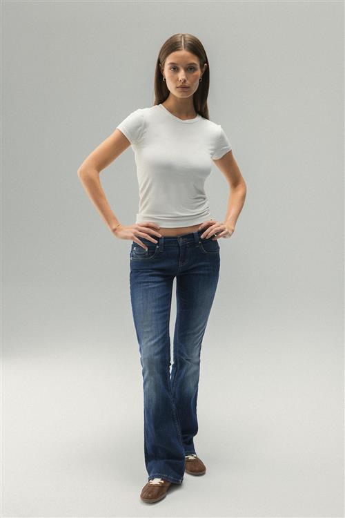 Gina Tricot - Ultra low bootcut jeans - ultra low waist - Blå - 38 - Dame