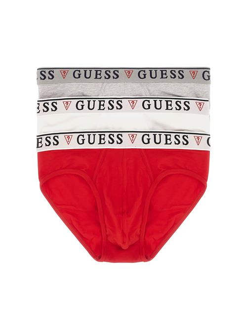 GUESS Slip 'BRIAN HERO'  grå-meleret / rød / sort / hvid