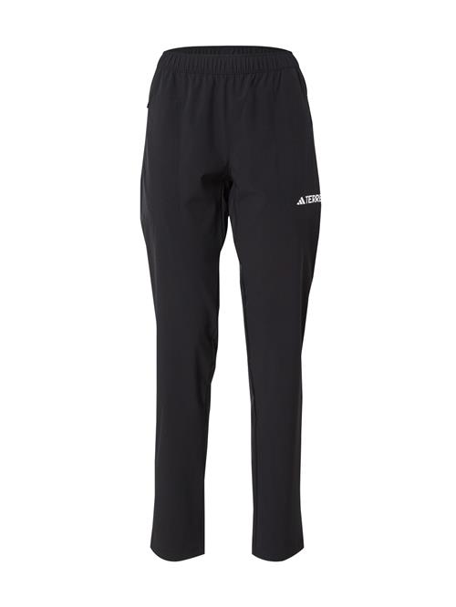 ADIDAS TERREX Sportsbukser 'Essentials'  sort / hvid