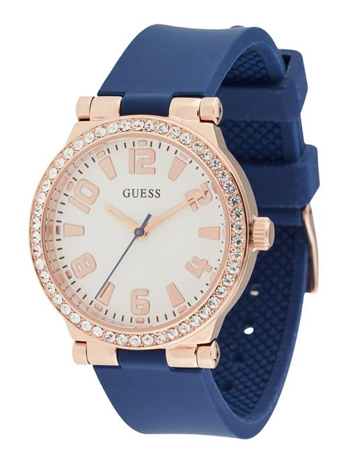 GUESS Analogt ur 'Fawn'  navy / rosa guld / offwhite