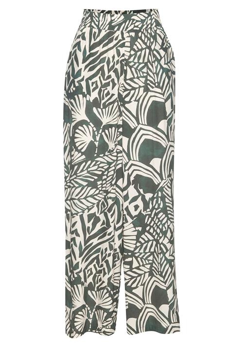 LASCANA Bukser  grøn / offwhite