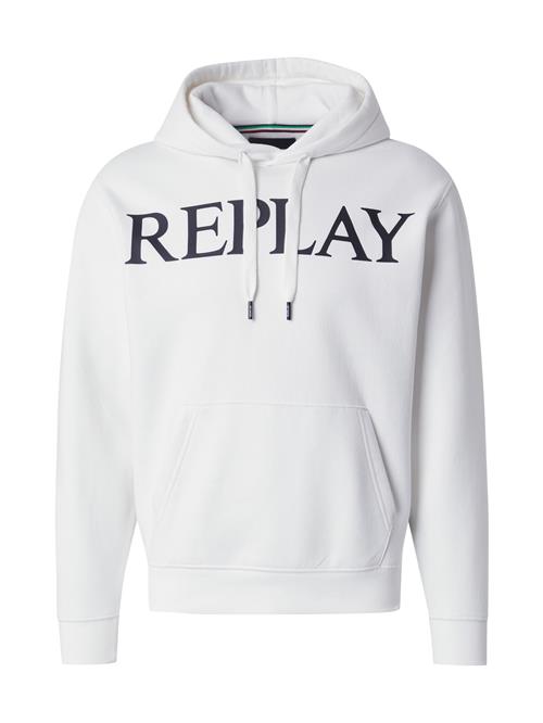 REPLAY Sweatshirt  sort / hvid