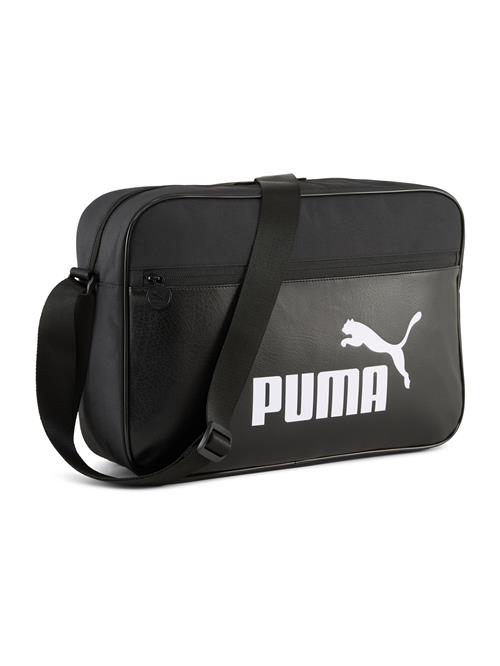 PUMA Skuldertaske 'Campus'  sort / hvid