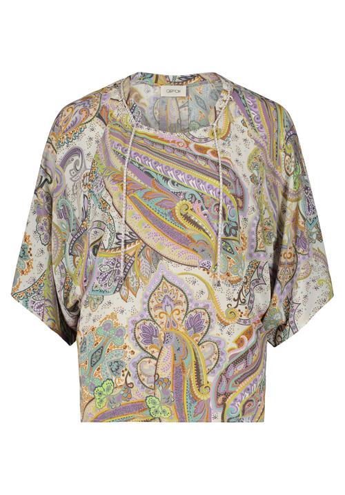 Cartoon Bluse  grøn / oliven / lilla / lilla