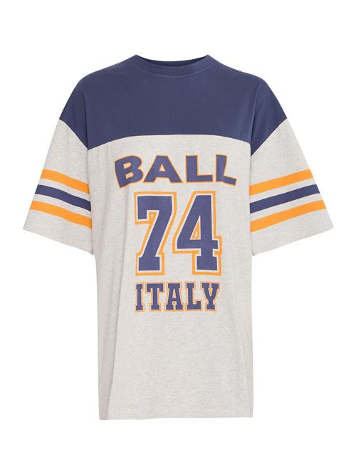 Ball Oversized bluse 'Adams'  mørkeblå / lysegrå / mørkeorange