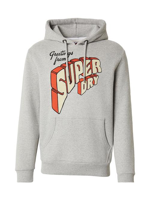 Superdry & Co Sweatshirt 'North Cali'  sand / grå-meleret / mørkeorange