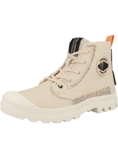 Palladium Snørestøvletter 'Pampa'  elfenben / mørkeorange / sort