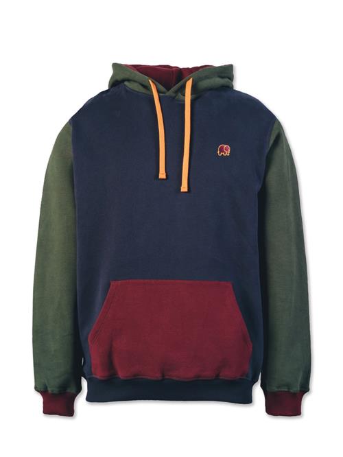 Trendsplant Sweatshirt ' COLOR BLOCK '  navy / grøn / rød