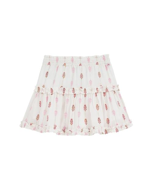 WE Fashion Nederdel  lysegrøn / orange / lyserød / hvid