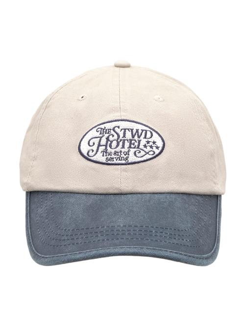 Pull&Bear Hætte 'THE SUITE HOTEL'  beige / safir / offwhite