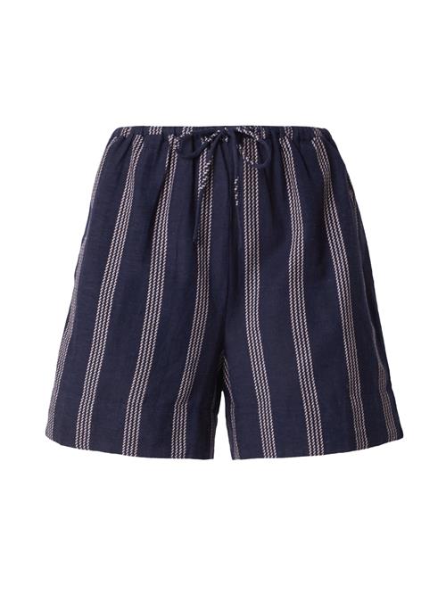 VILA Bukser  beige / natblå