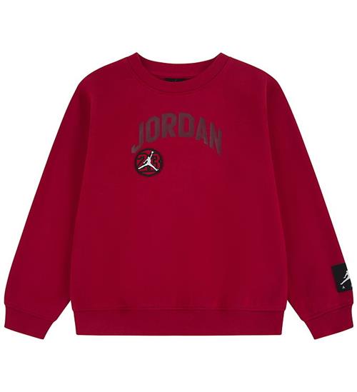 Jordan Sweatshirt - Crew - Gym Red m. Print