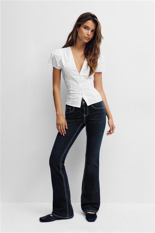 Gina Tricot - Y2k low bootcut jeans - Flare & bootcut jeans - Blå - 36 - Dame